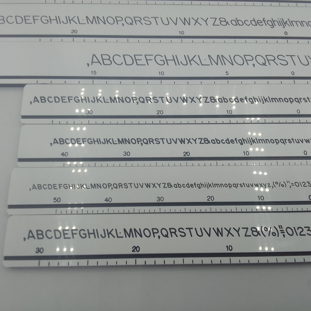 Alpha Lettering Guide Set - Picture 5 of 5